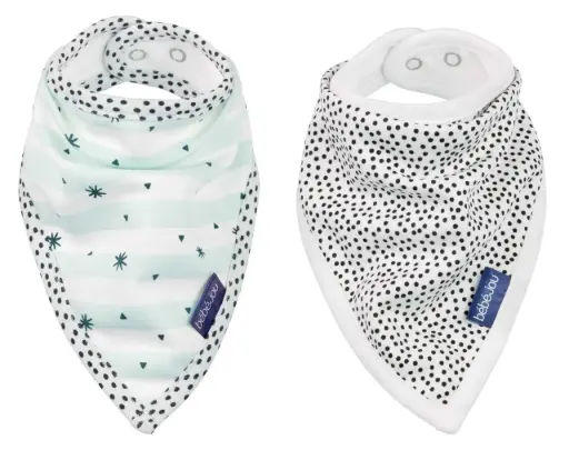 [03036-103] Bandana Slabben 2 Stuks Hello Little One | Meerkleurig