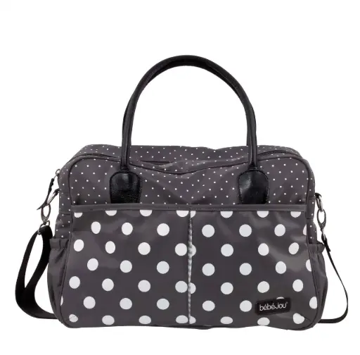 [03100-30] Verzorgingstas Grey Dots | Antraciet