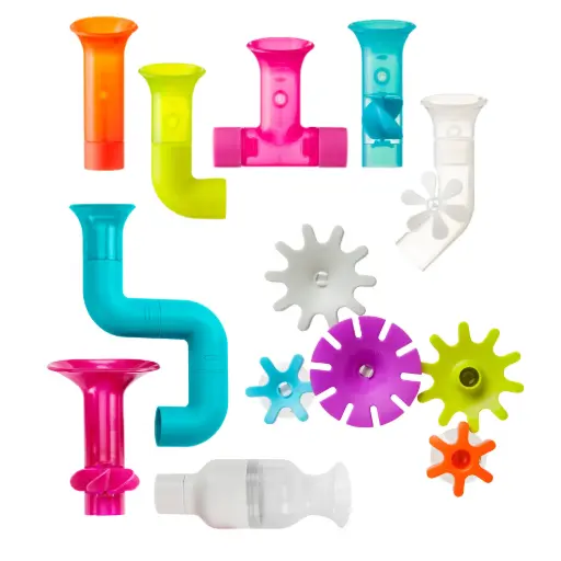 [02803-00] Set Badspeeltjes Pipes, Tubes & Cogs | Meerkleurig