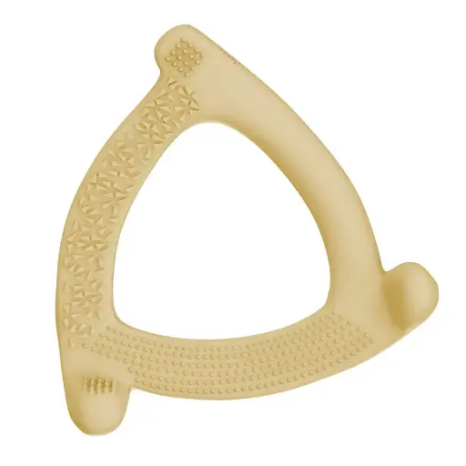 [10554-00] Bijtring Silicone Soft Yellow | Geel