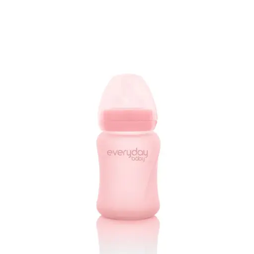 [10217-00] Fles Glas 150ml Rose Pink | Roze