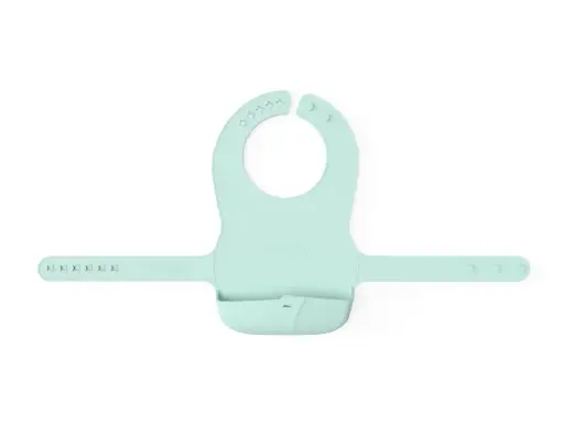 [10521-00] Bavoir Silicone Mint Green | Menthe