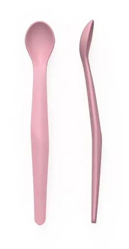 [10500-00] Lepels Silicone 2 Stuks Purple Rose | Roze