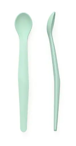[10501-00] Lepels Silicone 2 Stuks Mint Green | Mint