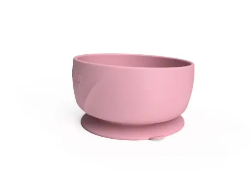 [10510-00] Kom Zuignap Silicone Purple Rose | Roze