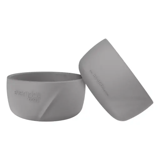 [10542-00] Baby Kom Silicone 2 Stuks Quiet Grey | Grijs