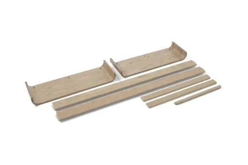 [39104-30] Ombouwset Babybed Tot Juniorbed 70x150cm Nova Oak | Bruin