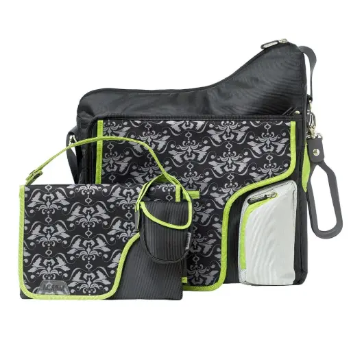 [02710-08] Verzorgingstas System180 Black Damask | Zwart