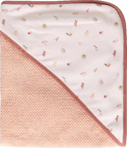[0L010-27] Badcape 75x85cm Sunset Shapes | Roze