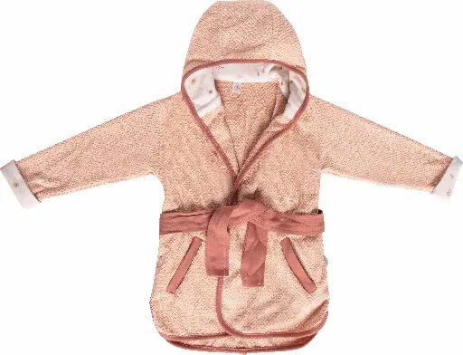 [0L016-27] Peignoir de bain Sunset Shapes | Rose