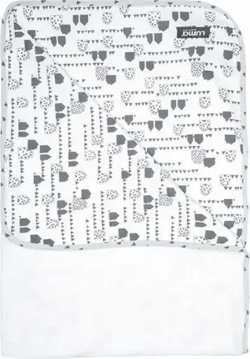 [0L015-14] Multidoek 75x100cm Little Houses | Wit/Grijs