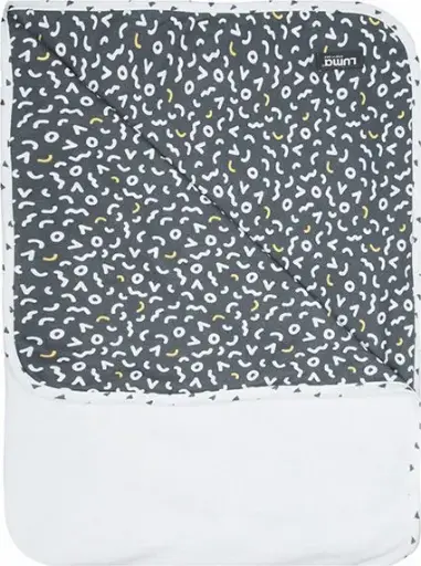 [0L015-18] Multidoek 75x100cm Memphis Grey | Wit/Antraciet