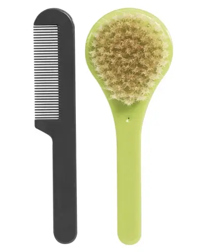 [0L209-05] Brosse et peigne Lime Green | Vert