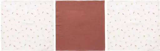 [0L051-27] Doeken Tetra 70x70cm 3 Stuks Sunset Shapes | Meerkleurig