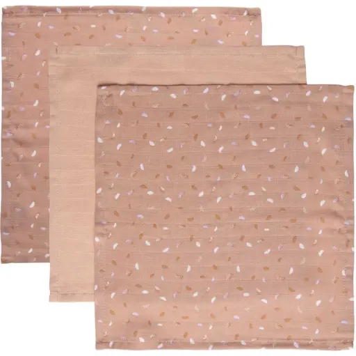 [0L053-32] Monddoekjes Tetra 3 stuks 32x32cm Half Moon | Roze