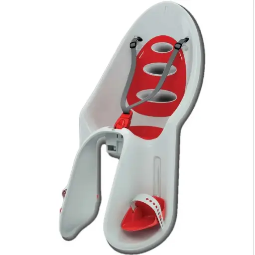 [07758-01] Fietsstoel Eggy White/Red | Wit/Rood