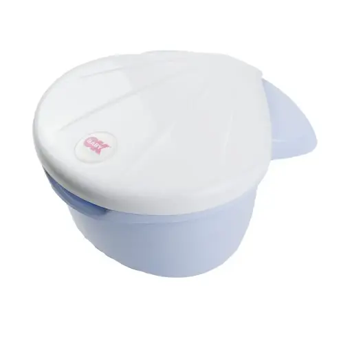 [02113-04] Opbergkit Bad Corall Pearl/Light Blue | Wit/Lichtblauw