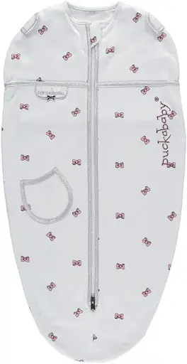 [01556-17] Inbakerslaapzak Mini White Bowy | Wit