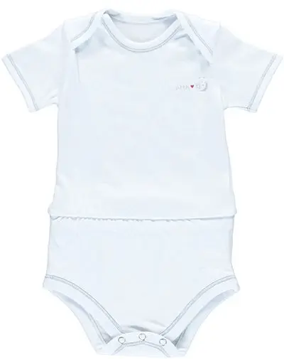 [01801-01] Anti-lek Romper 0-3m | Wit