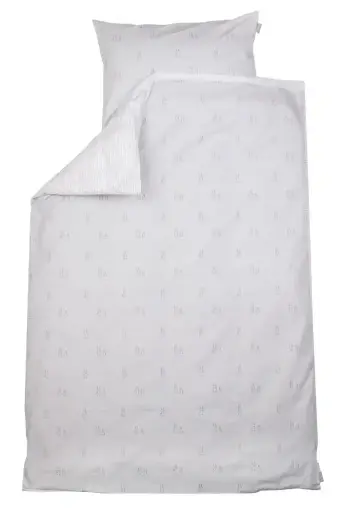 [01152-214] Housse de couette 100x140cm Bunny | Gris