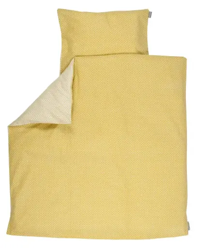 [01155-213] Dekbedovertrek 80x80cm Yellow Metrics | Geel