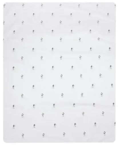 [01212-140] Laken 120x150cm Mickey | Wit/Zwart