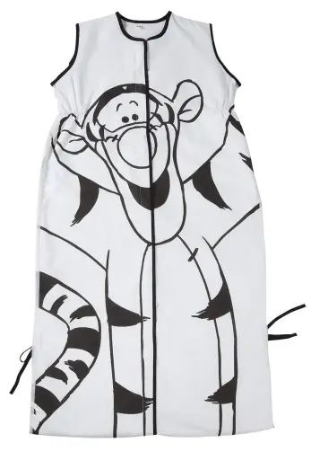 [01516-565] Slaapzak Zomer 90-110cm Happy Tigger | Wit/Zwart