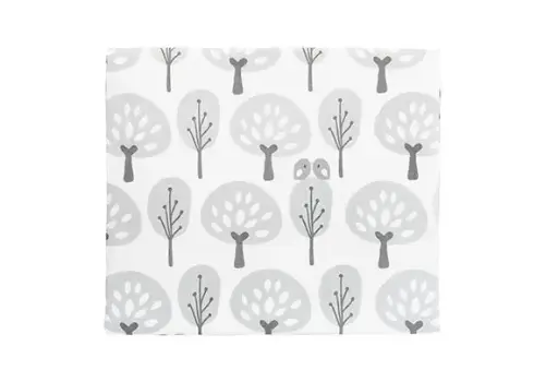 [01212-300] Laken 120x150cm Forest | Wit/Grijs