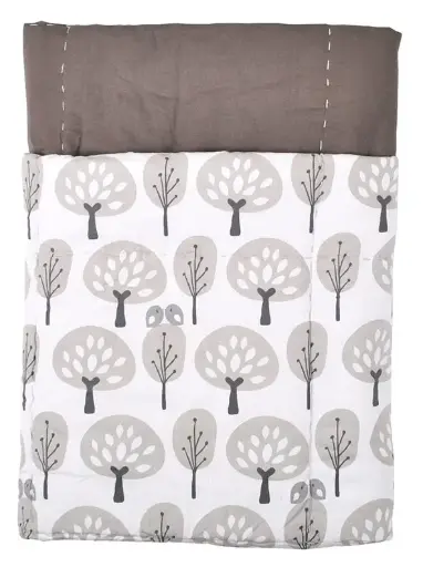[01311-300] Deken 100x130cm Forest | Wit/Grijs