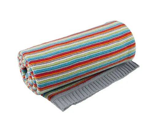[01316-311] Deken Gebreid 100x130cm Fabel | Meerkleurig