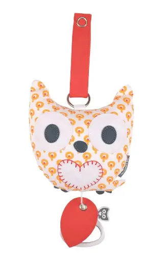 [05225-310] Boîte à musique Hibou Fabel | Orange