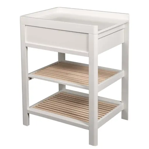 [00214-82] Verzorgingstafel Lukas Duo White/Natural | Wit