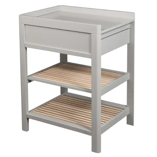 [00214-84] Table à langer Lukas Duo Soft Grey/Natural | Gris