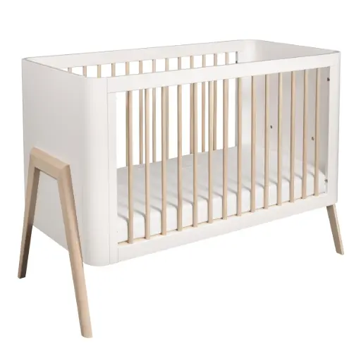 [00140-03] Bed 60x120cm Torsten White/Natural | Wit