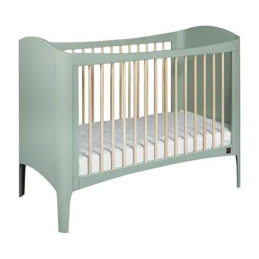 [00210-90] Bed 60x120cm Wave Light Green/Wax | Groen