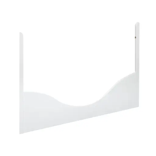 [00209-91] Zijpaneel Bed 60x120cm Wave Wit | Wit