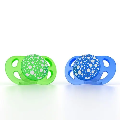 [78083-00] Fopspenen 0-6m 2 Stuks Blue/Green | Blauw/Groen