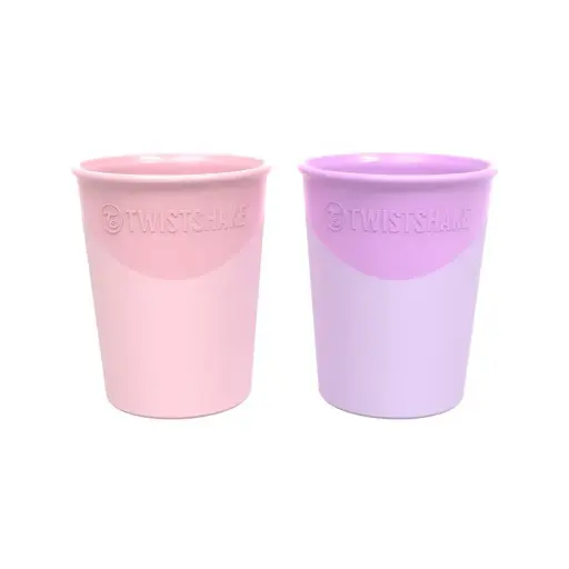 [78114-00] Beker 170ml 2 Stuks Pastel Pink/Purple | Roze/Paars