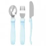 [78210-00] Bestek Staal 3 Stuks Pastel Blue | Blauw
