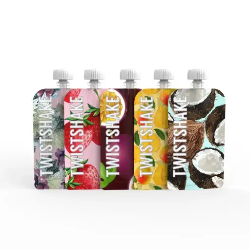 [78616-00] Knijpzakjes 100ml 5 Stuks | Meerkleurig