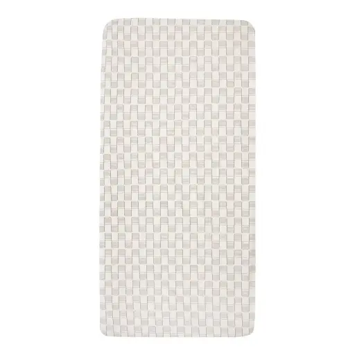 [01001-705] Hoeslaken 60x120cm Sticky Stripes | Offwhite