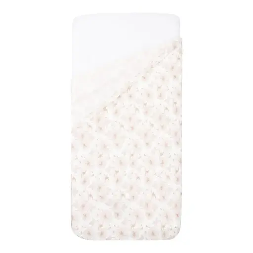 [20240-012] Tuck-Inn Laken 40x80cm Flower Powder | Wit/Roze