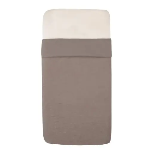 [01312-706] Tuck-Inn Deken 40x80cm Velvet Rib Warm Grey | Grijs