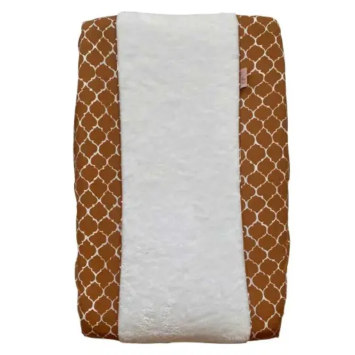 [02512-727] Housse matelas à langer Ocen Upon A Dream Hazel Brown | Blanc/Marron