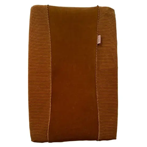 [02513-727] Waskussenhoes Corduroy Hazel Brown | Bruin