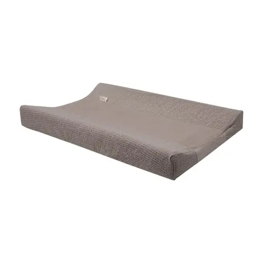 [02515-706] Waskussenhoes Waves Warm Grey | Grijs