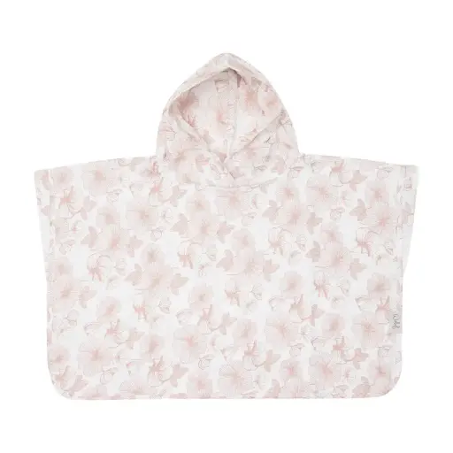 [01605-712] Poncho Tetra Flower Powder | Wit/Roze