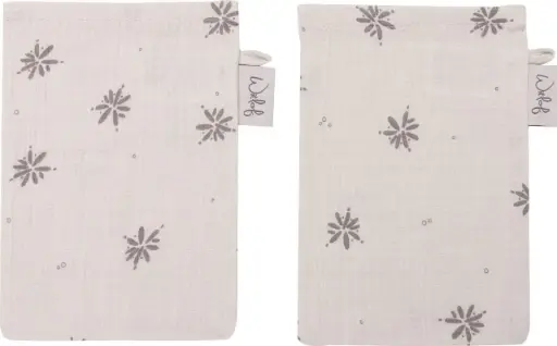 [01604-713] Washandjes Tetra 2 Stuks Little Charm | Ecru
