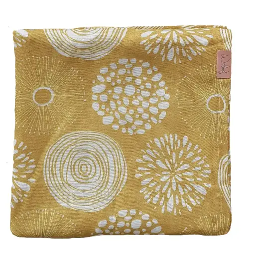 [01589-723] Doek Tetra 120x120cm Sparkle Sweet Honey | Geel