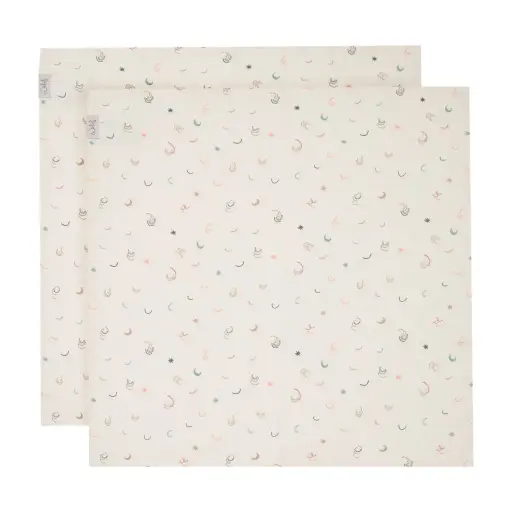 [01609-704] Doeken Tetra 2 Stuks 65x65cm Magical Days | Meerkleurig